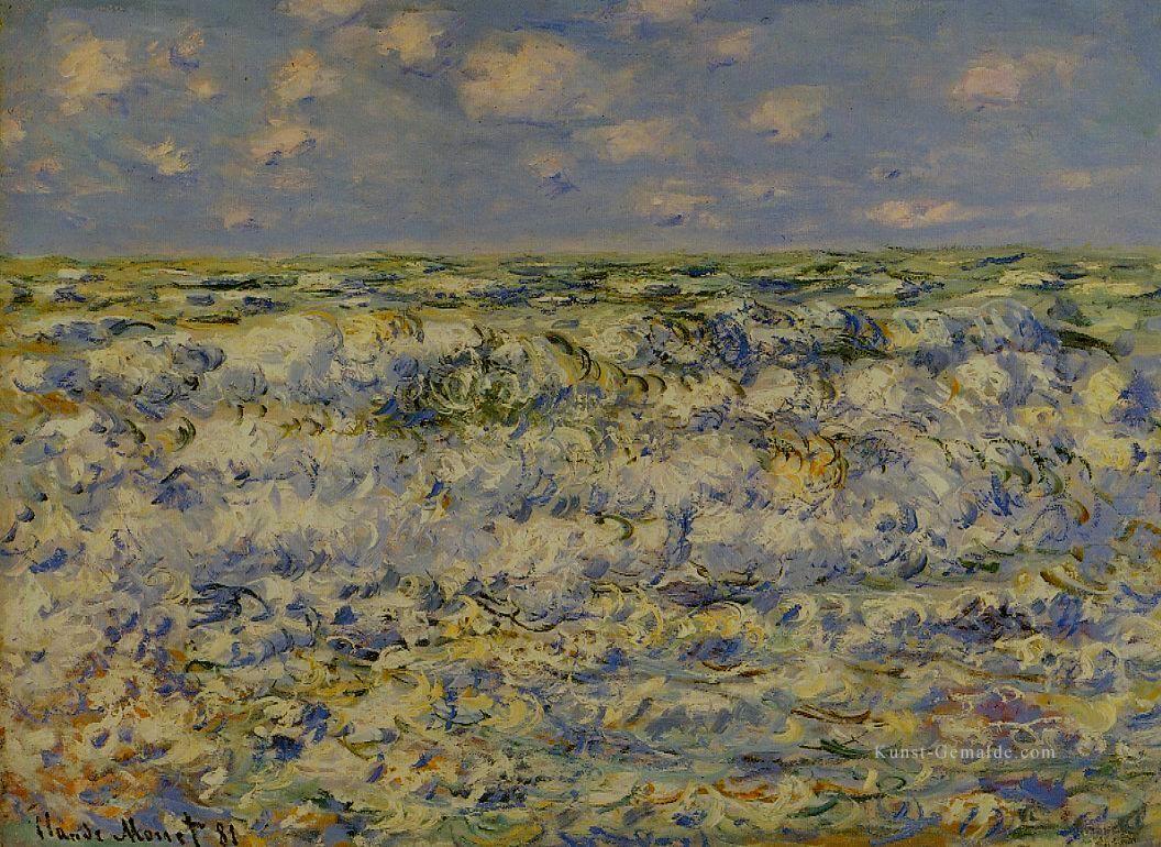 Wellen brechen Claude Monet Ölgemälde